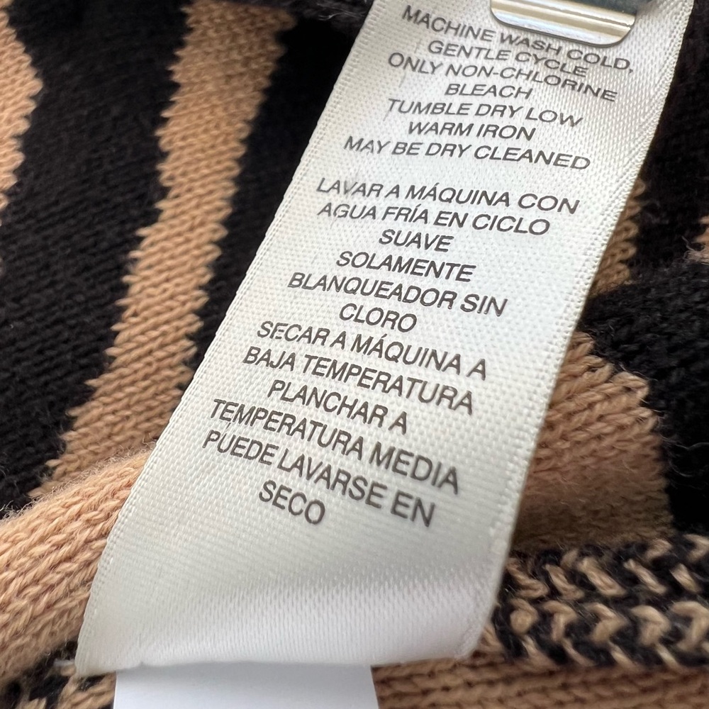 Chico's Black and Cream Rose Pattern Cardigan - Picture 6 of 8